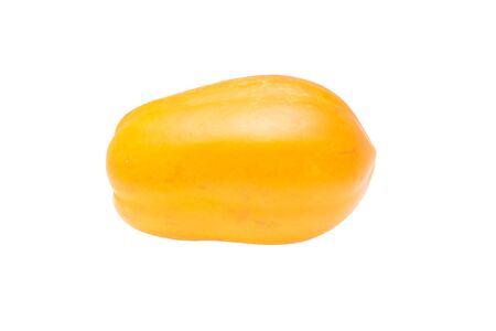 Ripe papaya on white background.の写真素材