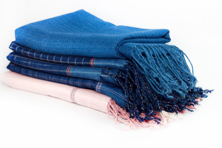 Thailand indigo dyed clothの写真素材