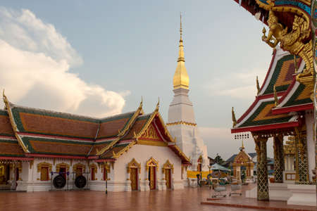 Wat Phra That Choeng Chum Master royal monastery of Wat province.のeditorial素材