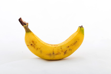 banana on white backgroundの写真素材