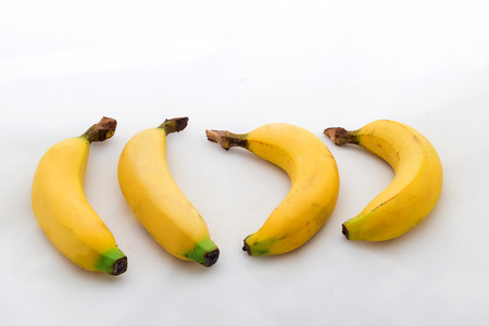 Bunchbanana isolated on white backgroundの写真素材