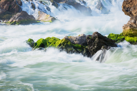 Laos,khone phapheng waterfalの写真素材