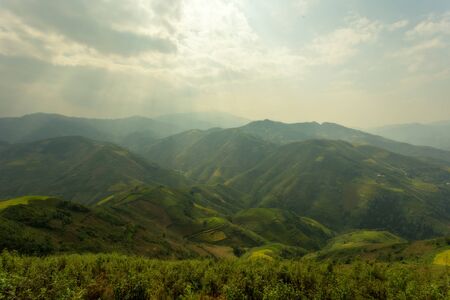 Vietnam. The mountain landscape in the Mu Cang Chai Vietnam.