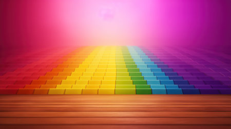Pride texture abstract background with squares with Ai Generatedの素材