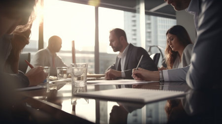 business people working together in the officeの素材