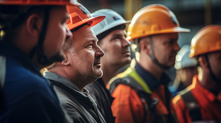 Group of engineer and workerの素材