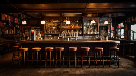the interior of barの素材