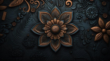 illustration of Indian texture modern backgroundの素材