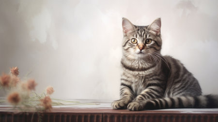 A beautiful cat portraitの素材