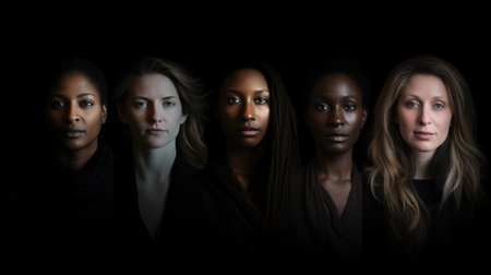 Portrait women of International Women's Dayの素材