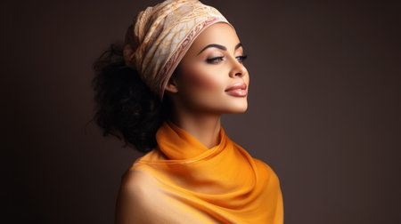 Beautiful African American womanの素材