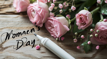 Flower symbolizing International Women's Dayの素材