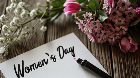 Flower symbolizing International Women's Dayの素材