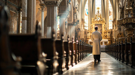 Pastor in Christian Churchの素材