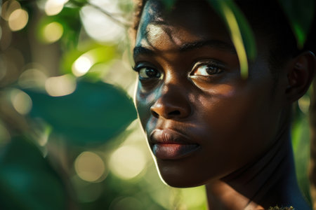 Portrait of African womanの素材