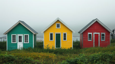 The Small Houses in Rowの素材