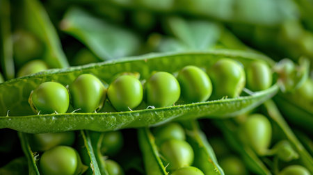Peas and pea podsの素材