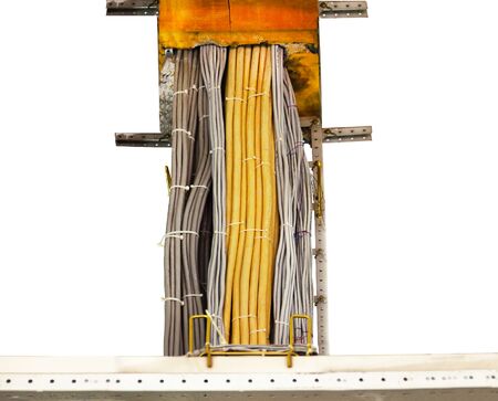 The cleared copper electric power cableの写真素材