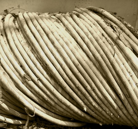 The cleared copper electric power cable