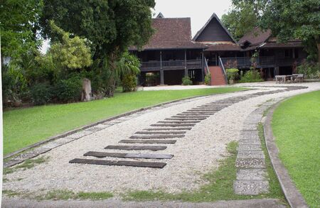 Curve pathway cementのeditorial素材