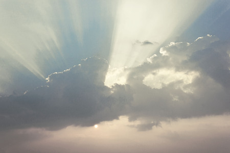 the evening sky    の写真素材