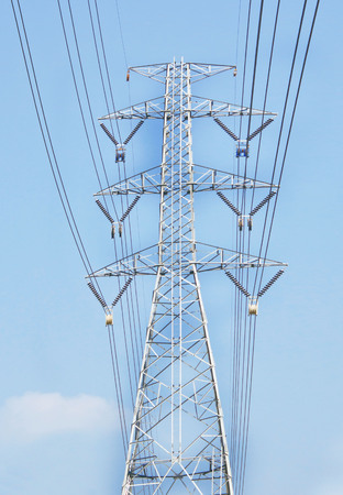 Electricity post の写真素材