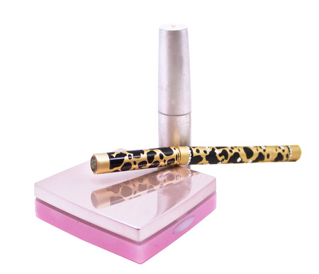 cosmetics, on a white isolatedの写真素材