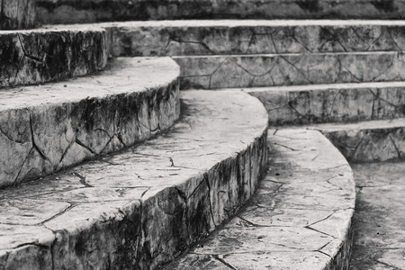 stone steps in black and white   の写真素材