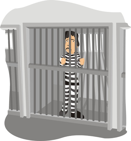 jail manのイラスト素材