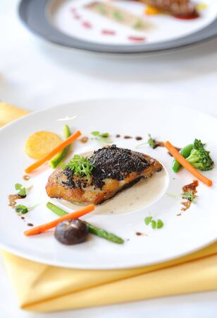 fish steakの写真素材