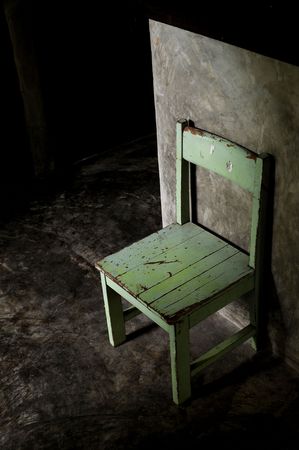 green chairの写真素材