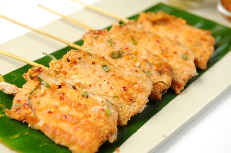 Asian grilled pork, Thai foodの写真素材