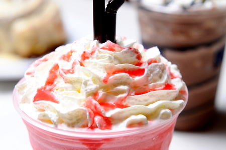 Strawberry milkshakeの写真素材