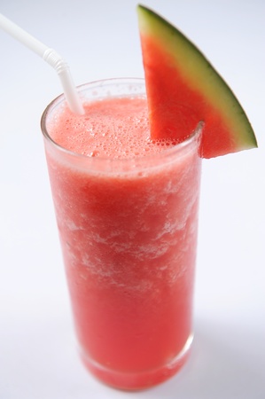 glass of watermelon smoothieの写真素材