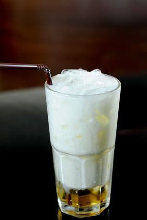 cocktail from coconut milkの写真素材