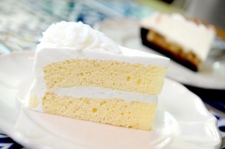 delicious white cakeの写真素材