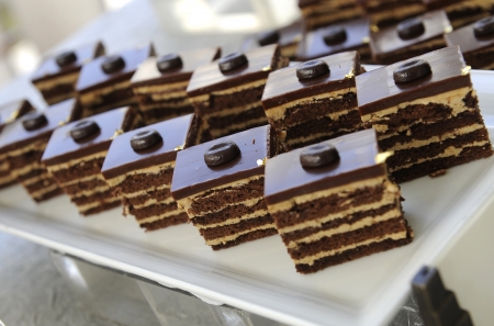 Piece of chocolate cakeの写真素材