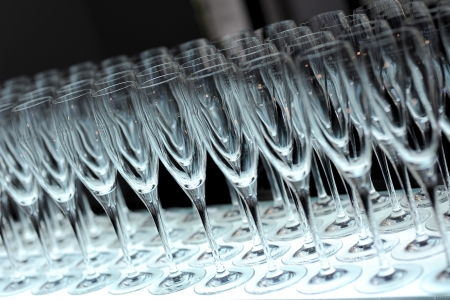 Empty wine glass