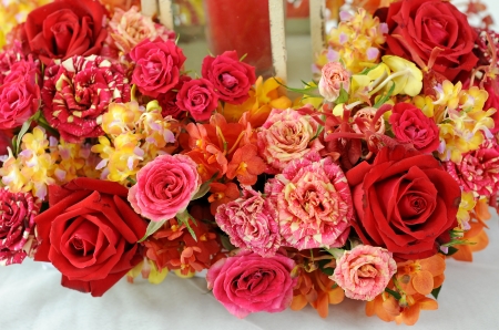 Abstract background of flowersの写真素材