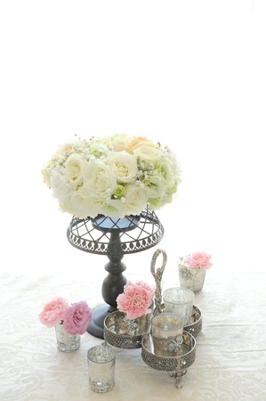 flowers in a vaseの写真素材