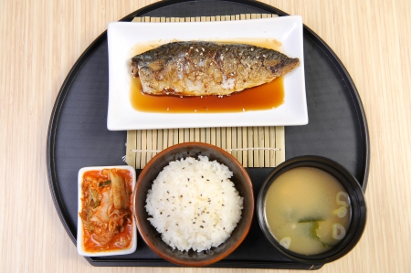 fish cuisine setの写真素材
