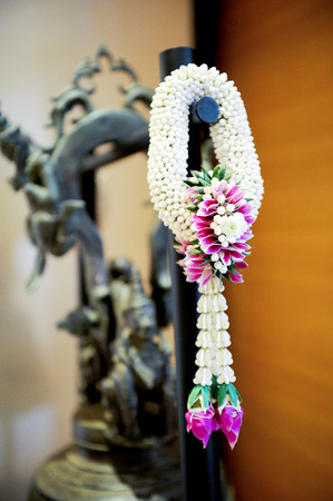 necklace of flowerの写真素材