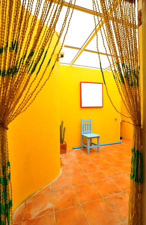 yellow roomの写真素材