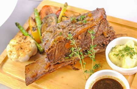 Roasted beef ribsの写真素材