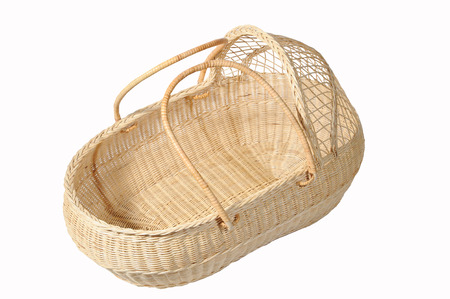 Wicker Basket Isolated on white