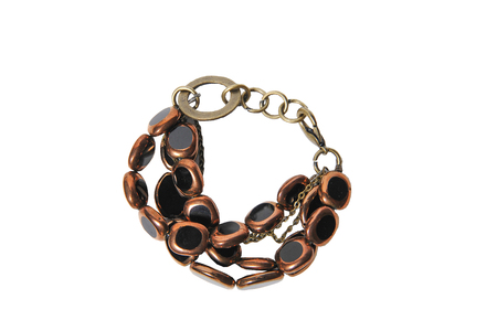 Beautiful bracelet  Woman fashion isolate on white backgroundの写真素材