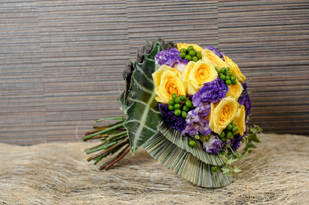 colorful Fresh flowers bouquetの写真素材