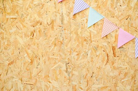 ribbon and wooden boardsの写真素材