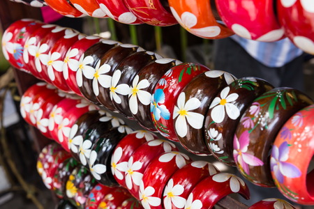 hand-painted braceletsの写真素材