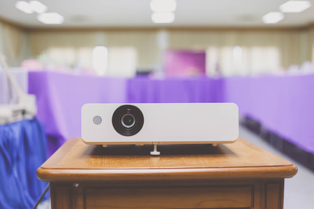 projector in conference roomの写真素材